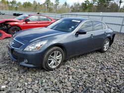 Salvage cars for sale from Copart Windham, ME: 2011 Infiniti G37