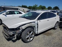 Salvage cars for sale at Sacramento, CA auction: 2015 Ford Fusion SE