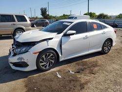 Honda salvage cars for sale: 2018 Honda Civic EX