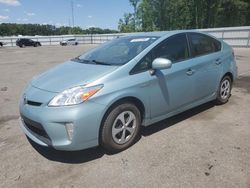 Salvage cars for sale at Dunn, NC auction: 2014 Toyota Prius