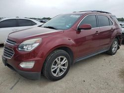 Salvage cars for sale at San Antonio, TX auction: 2016 Chevrolet Equinox LT