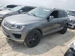 Salvage cars for sale at Haslet, TX auction: 2017 Volkswagen Touareg Wolfsburg