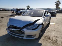 Salvage cars for sale at Martinez, CA auction: 2013 Tesla Model S