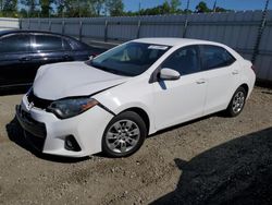Salvage cars for sale from Copart Spartanburg, SC: 2015 Toyota Corolla L