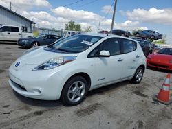 Salvage cars for sale at Pekin, IL auction: 2012 Nissan Leaf SV