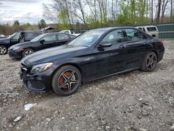 Salvage cars for sale at Candia, NH auction: 2017 Mercedes-Benz C 43 4matic AMG