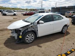 Vehiculos salvage en venta de Copart Colorado Springs, CO: 2016 Toyota Corolla L