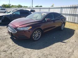 Salvage cars for sale at Sacramento, CA auction: 2017 Ford Fusion SE