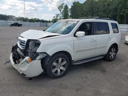 Salvage cars for sale at Dunn, NC auction: 2015 Honda Pilot Touring