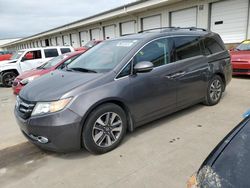 Salvage cars for sale at Louisville, KY auction: 2015 Honda Odyssey Touring