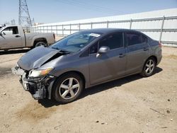 Salvage cars for sale from Copart Adelanto, CA: 2012 Honda Civic LX