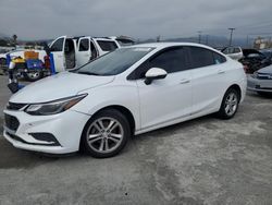 Salvage cars for sale at Sun Valley, CA auction: 2017 Chevrolet Cruze LT