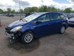 Salvage cars for sale at Chalfont, PA auction: 2013 Toyota Prius V