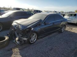 Salvage cars for sale from Copart Tucson, AZ: 2013 Mercedes-Benz C 250