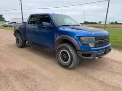 Salvage trucks for sale at Grand Prairie, TX auction: 2013 Ford F150 SVT Raptor