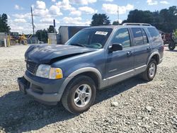 Salvage cars for sale at Mebane, NC auction: 2002 Ford Explorer XLT