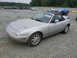 Salvage cars for sale at Concord, NC auction: 1990 Mazda MX-5 Miata
