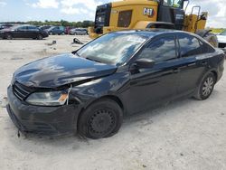 Salvage cars for sale at West Palm Beach, FL auction: 2016 Volkswagen Jetta S