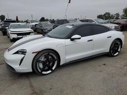 Salvage cars for sale at Los Angeles, CA auction: 2022 Porsche Taycan