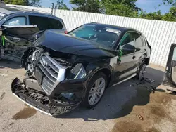 Salvage cars for sale at Bridgeton, MO auction: 2018 Audi Q5 Premium Plus