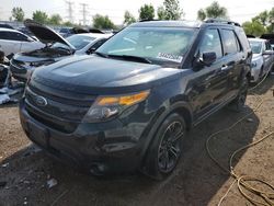 Salvage cars for sale at Elgin, IL auction: 2013 Ford Explorer Sport