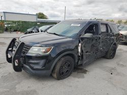 Salvage cars for sale from Copart Orlando, FL: 2017 Ford Explorer Police Interceptor