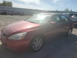 Salvage cars for sale from Copart Arlington, WA: 2004 Honda Accord EX
