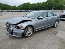 Salvage cars for sale at North Billerica, MA auction: 2016 Audi A6 Premium Plus
