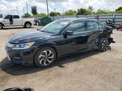 Salvage cars for sale at Miami, FL auction: 2016 Honda Accord EXL