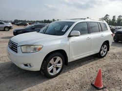 Salvage cars for sale at Houston, TX auction: 2008 Toyota Highlander Limited