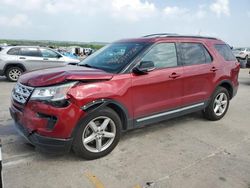 Salvage cars for sale from Copart Grand Prairie, TX: 2018 Ford Explorer XLT