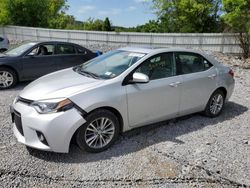 Salvage cars for sale from Copart Albany, NY: 2015 Toyota Corolla L