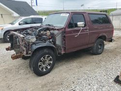 Ford salvage cars for sale: 1996 Ford Bronco U100
