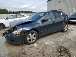 Salvage cars for sale at Franklin, WI auction: 2005 Honda Accord EX