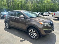 Salvage cars for sale at North Billerica, MA auction: 2015 KIA Sportage LX