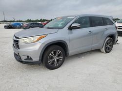 Salvage cars for sale at Arcadia, FL auction: 2016 Toyota Highlander XLE