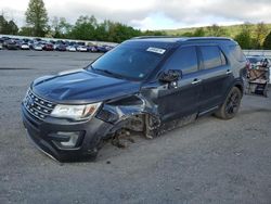 Salvage cars for sale at Grantville, PA auction: 2017 Ford Explorer Limited