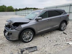 Salvage cars for sale at Franklin, WI auction: 2022 Acura MDX Advance