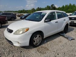 Salvage cars for sale at Memphis, TN auction: 2005 Toyota Corolla Matrix XR
