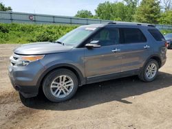 Salvage cars for sale from Copart Davison, MI: 2014 Ford Explorer XLT