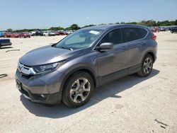 Salvage cars for sale at San Antonio, TX auction: 2017 Honda CR-V EXL