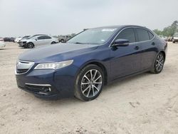 Salvage cars for sale from Copart Houston, TX: 2015 Acura TLX Advance