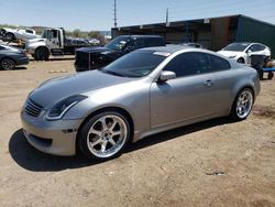 Salvage cars for sale at Colorado Springs, CO auction: 2006 Infiniti G35