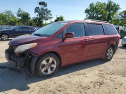 Toyota Sienna LE salvage cars for sale: 2015 Toyota Sienna LE