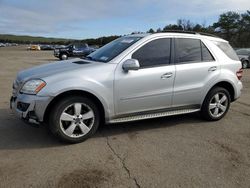 Salvage cars for sale at Brookhaven, NY auction: 2009 Mercedes-Benz ML 350