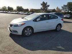 Salvage cars for sale from Copart San Martin, CA: 2016 KIA Forte LX