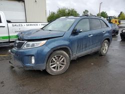 Salvage cars for sale at Woodburn, OR auction: 2015 KIA Sorento LX