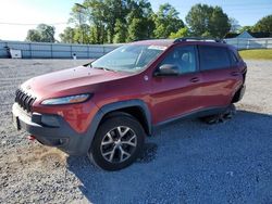 Salvage cars for sale at Gastonia, NC auction: 2014 Jeep Cherokee Trailhawk