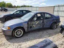 Salvage cars for sale at Franklin, WI auction: 1995 Honda Civic EX