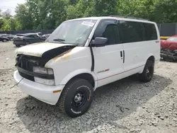 Salvage trucks for sale at Waldorf, MD auction: 2001 Chevrolet Astro